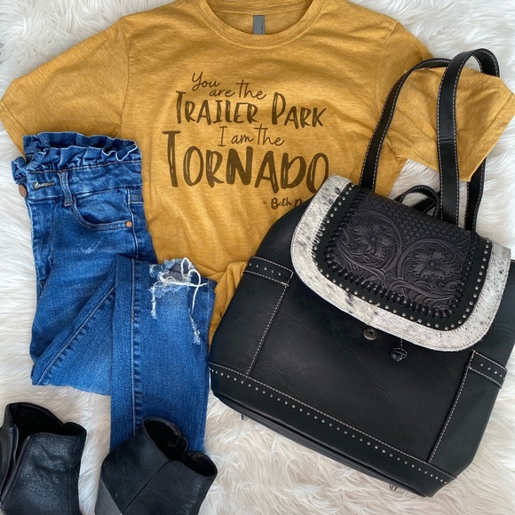 Black Genuine Leather Backpack/Purse - Picture 1 of 3